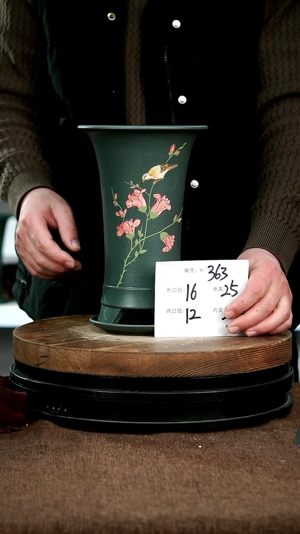 【闪购商品】紫砂花盆363+z宜兴紫砂花盆