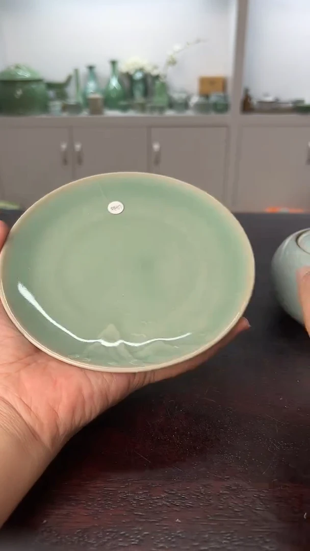龙泉云间青瓷小米茶器