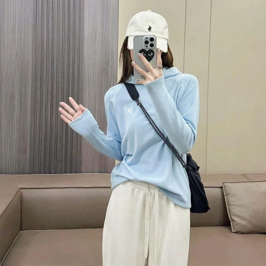 MIN SAN JIN 秋冬多巴胺色系双面磨毛德绒瑜伽帽衫HTan-2551CS