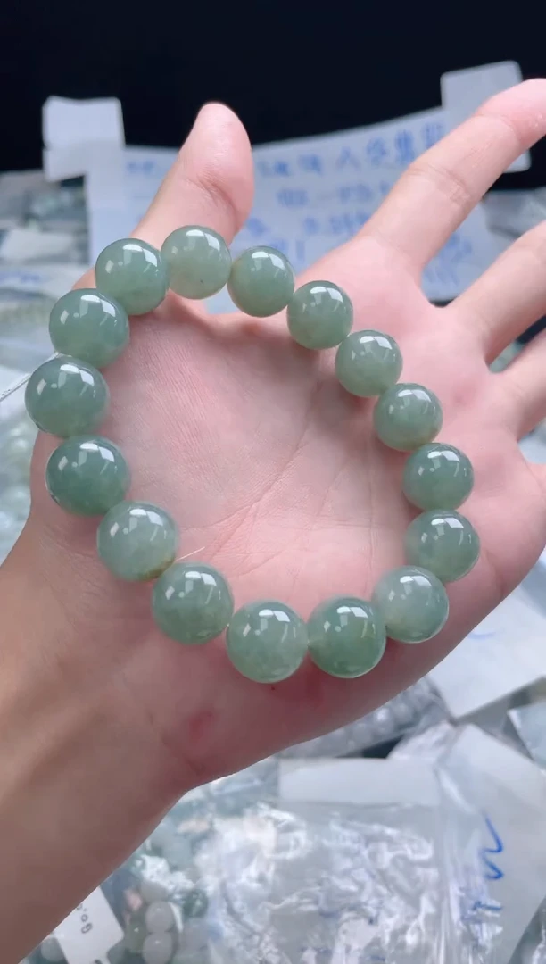 未镶嵌定制翡翠珠串