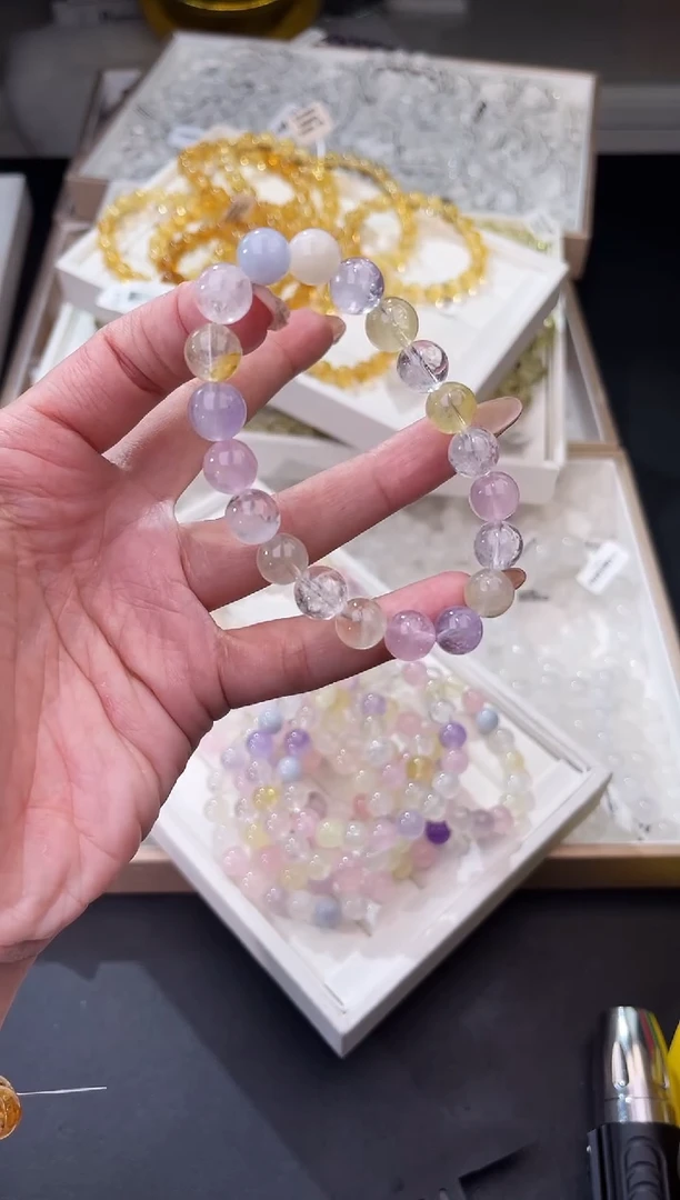 【闪购商品】水晶/未镶嵌多宝水晶手串10mm