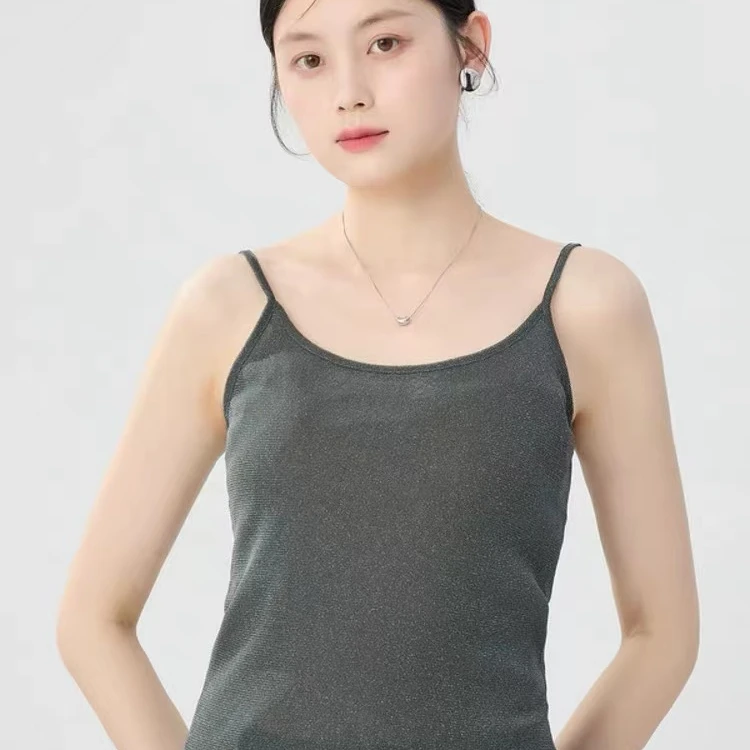 GIRDEAR/哥弟1301052夏季新款时尚经典百搭吊带弹力贴身丝网背心
