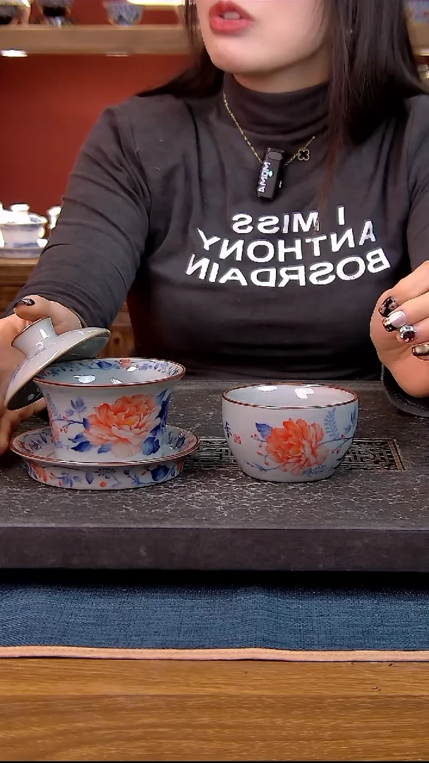 简装家用款2件套 老陶泥开片纹陶瓷茶具