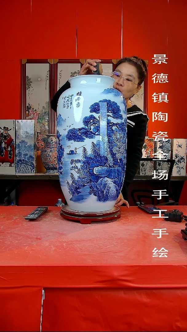 摆件景德镇陶瓷 全场手工手绘