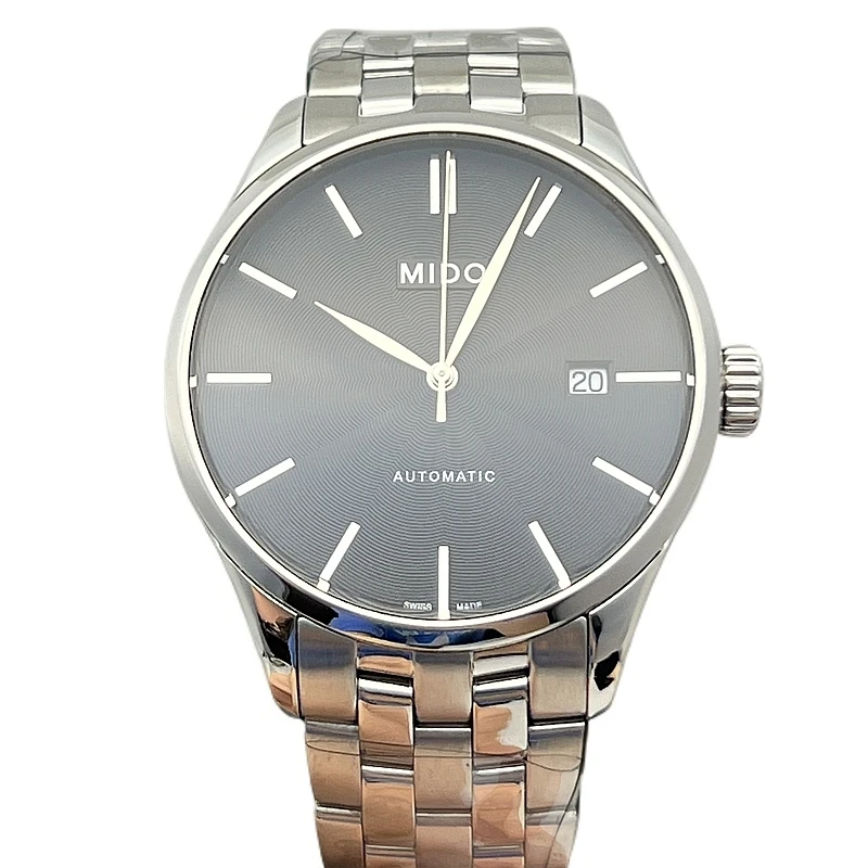 99新 Mido/美度 布鲁纳/臻耀/男机械黑盘腕表/M024/公价7400/40MM