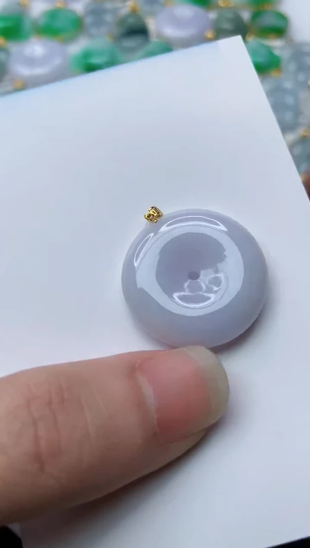 【闪购商品】翡翠颈饰18K金镶嵌10.......