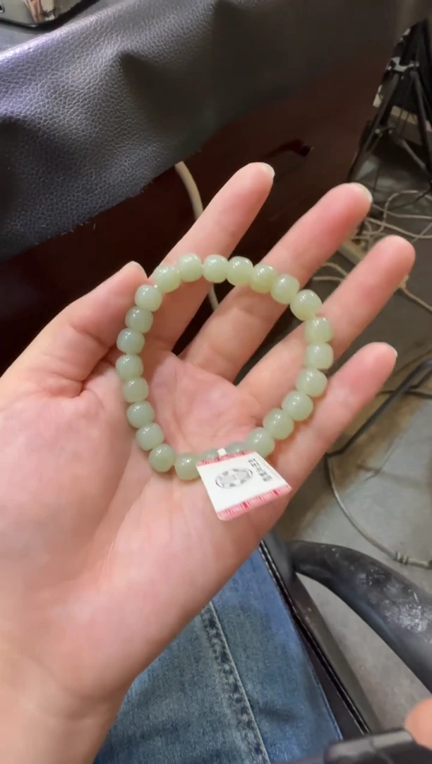 未镶嵌手串和田玉且末近矿高青白手串（产地直发）