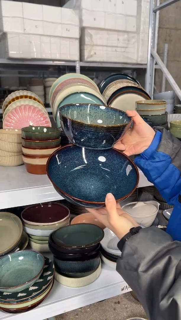 陶瓷外贸尾货瑕疵满20包邮X2 面碗J1A/J4B