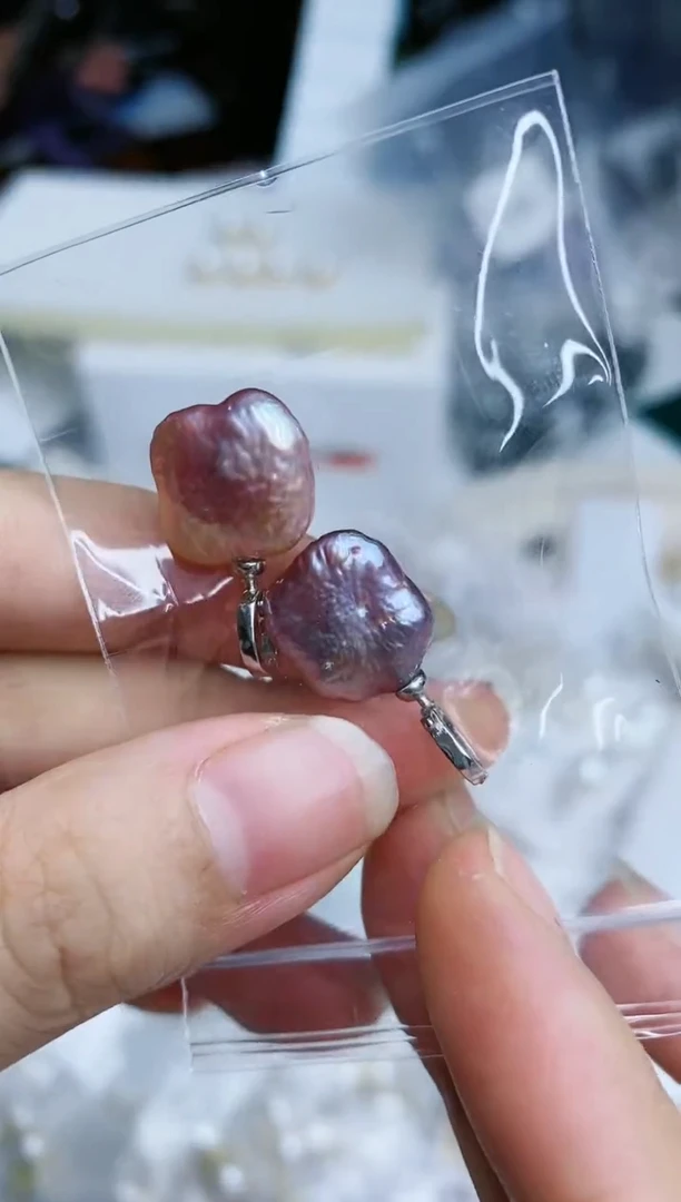 淡水珍珠银S925镶嵌吊坠(不含链)吊坠多样性发其一