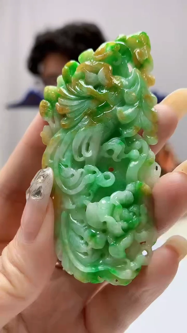定制翡翠未镶嵌4688DD-毛货挂件