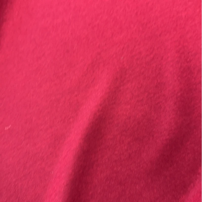 梵天玫瑰 全羊毛针织面料车厘子红色服装布料 幅宽140CM 450G/M