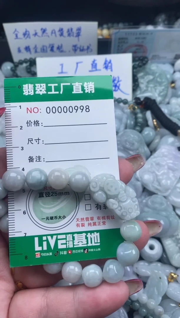 翡翠未镶嵌颈饰天然A货翡翠0998