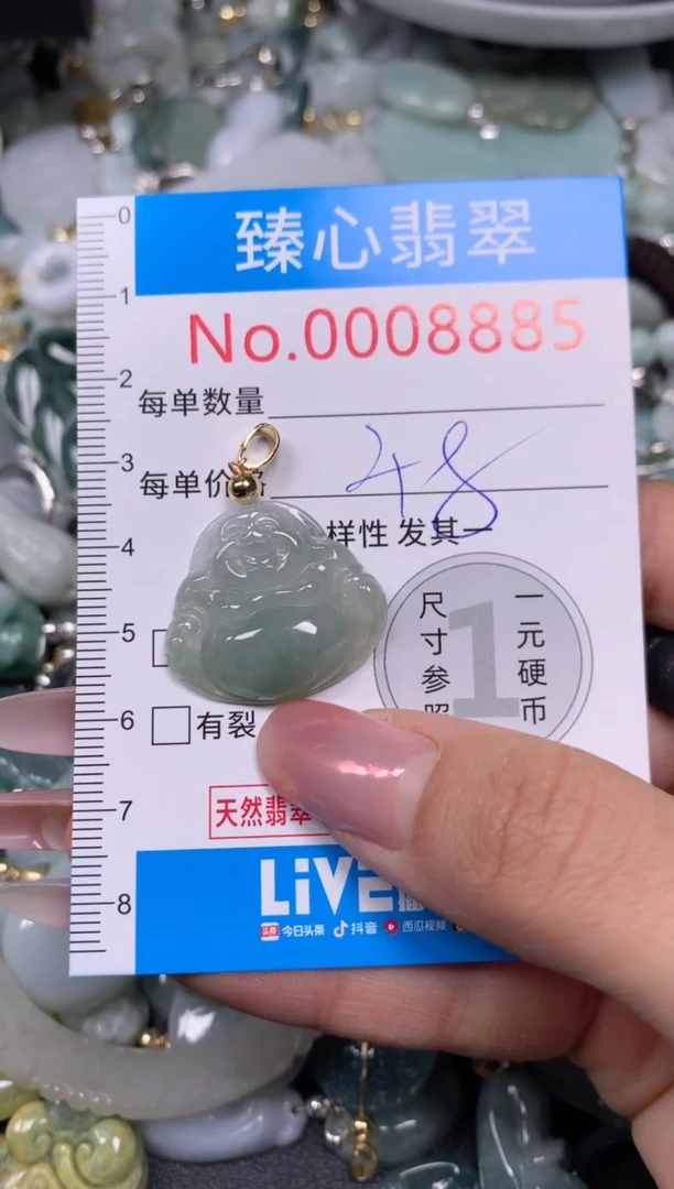 【闪购商品】翡翠颈饰未镶嵌含绳0008885