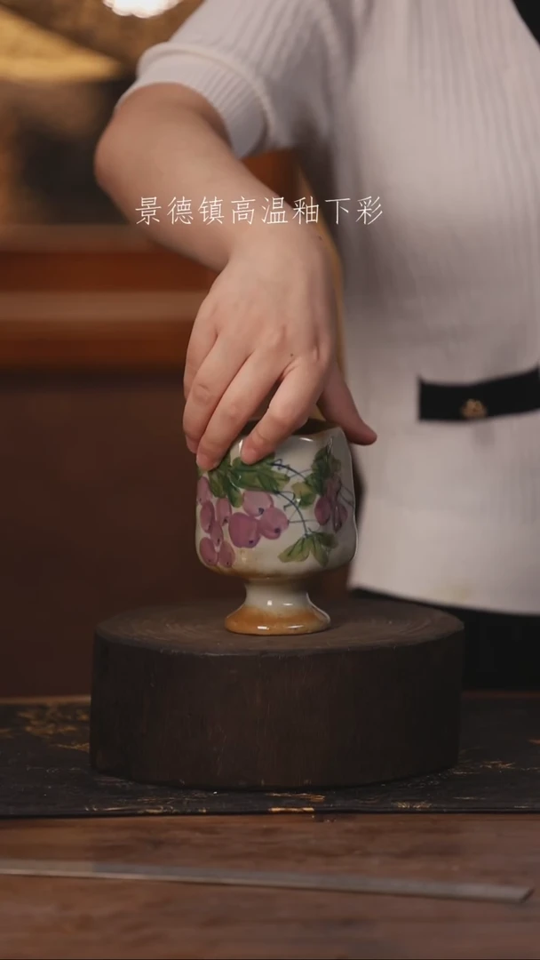 陶瓷景德镇高温釉下手绘陶瓷114