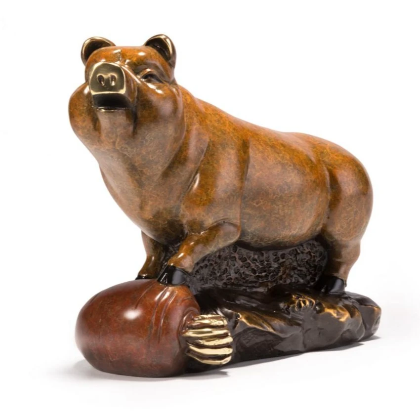 小朱老师绝版收藏【招财进宝猪】摆件