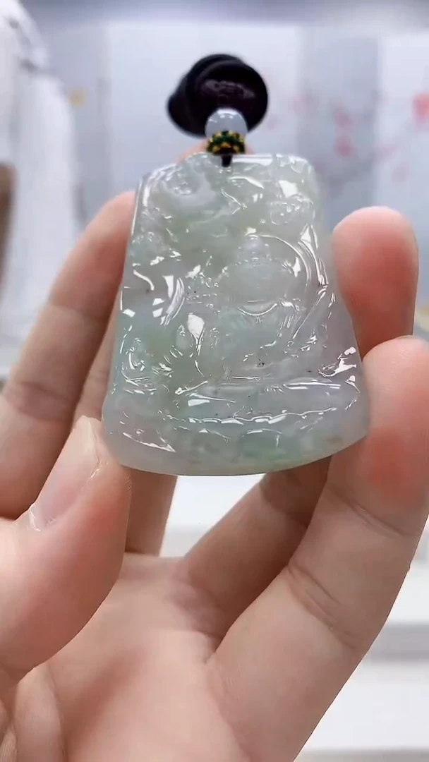 定制翡翠未镶嵌5028bb-毛货挂件86