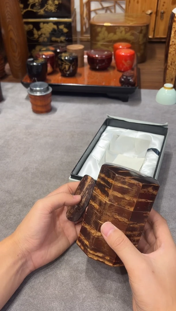 用****3多边樱皮茶叶罐