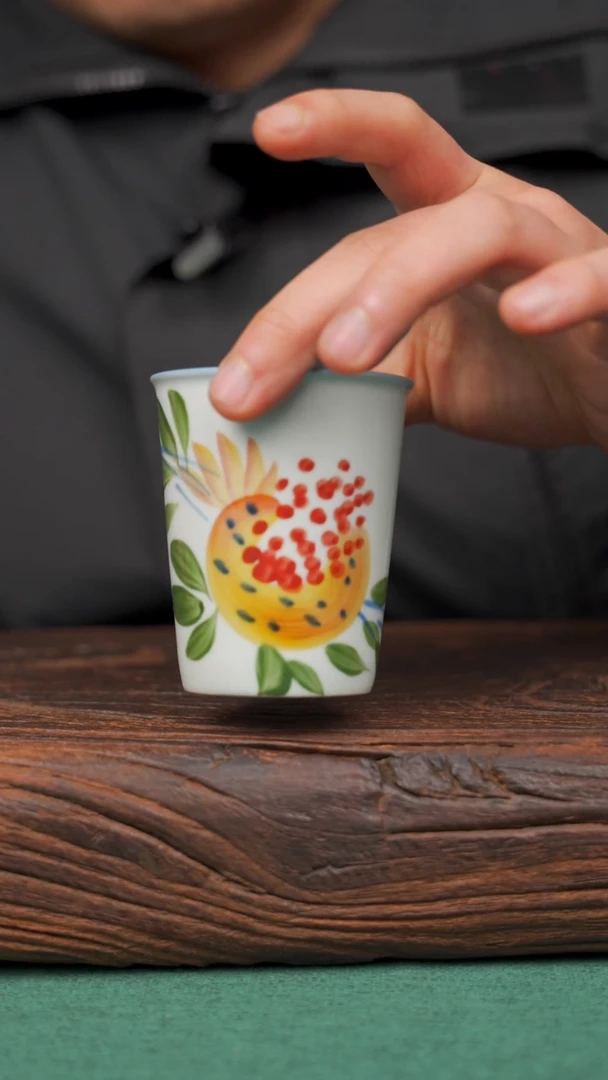 【闪购商品】瓷片11景德镇杯釉下手工手绘瓷器