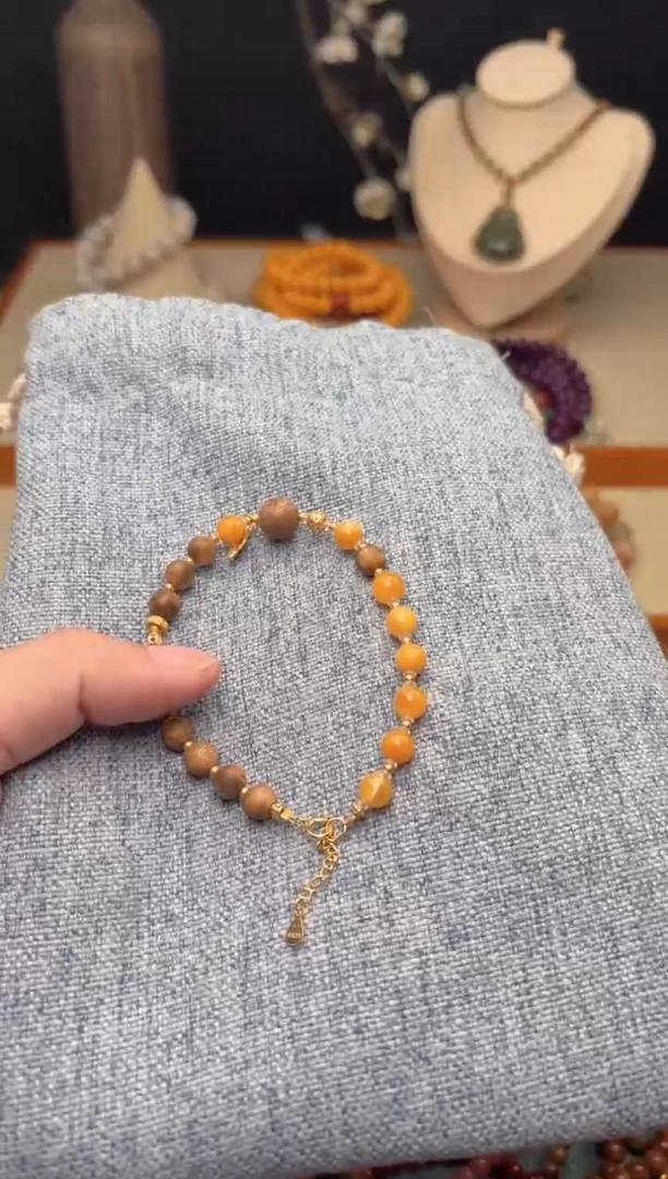 檀香木手串/手链小黄单圈