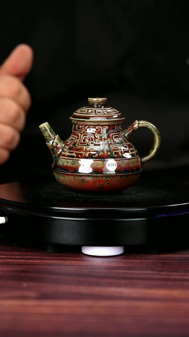 壶A393#于大鹏一级品原矿钧瓷茶壶