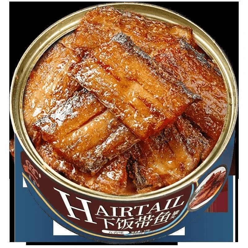 【5罐巨划算】五香带鱼罐下饭菜香辣海鲜熟食罐装黄花鱼1罐充饥批发