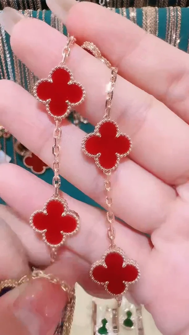 【闪购商品】玛瑙/玉髓手链18K金镶嵌手链