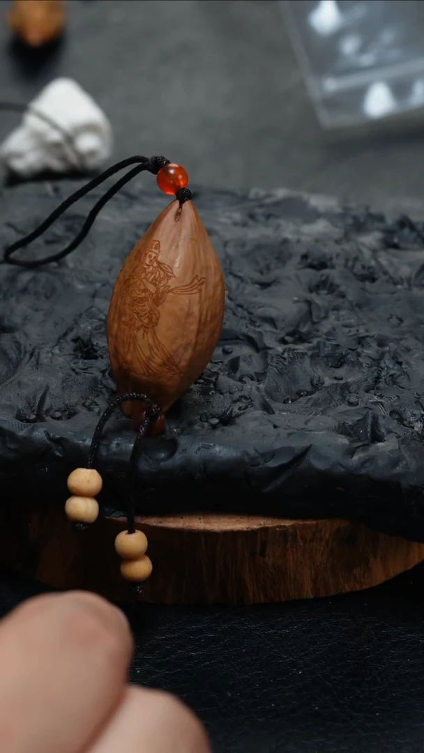 橄榄核手串鱼子精品核文化-