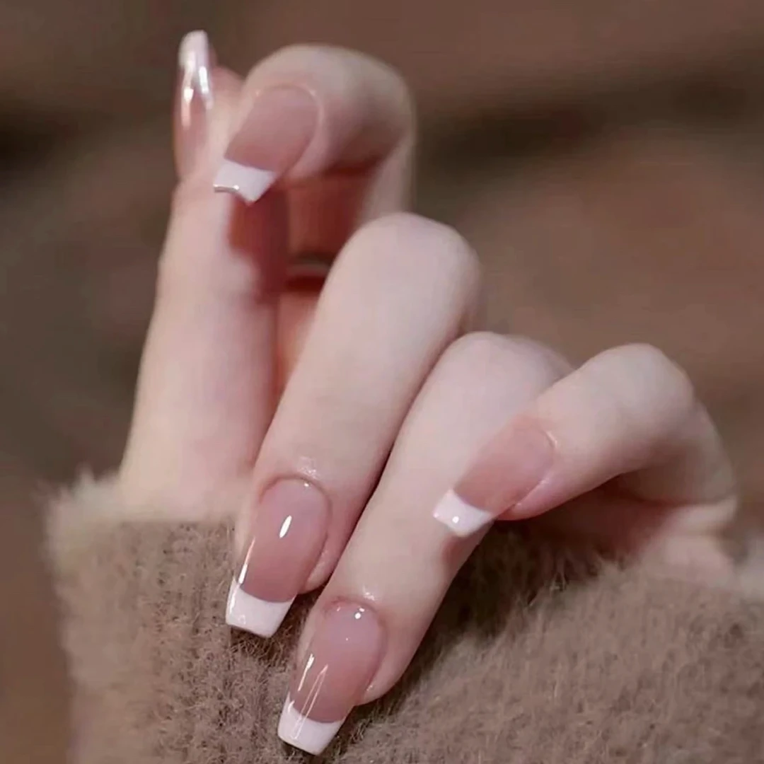 【百搭】纯手工穿戴美甲 气质 法式 ins可拆卸穿戴式持久反复使用