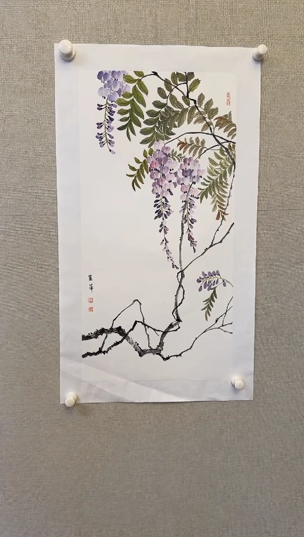 国画y天津人美-张丽萍写意花鸟2平尺
