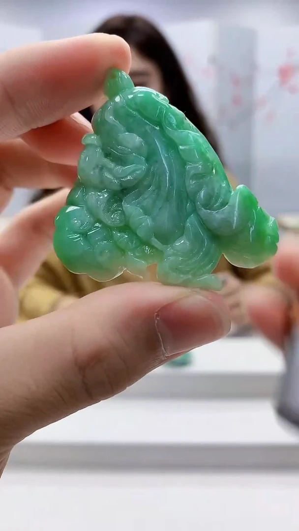 未镶嵌定制翡翠 4829bb-毛货挂件44