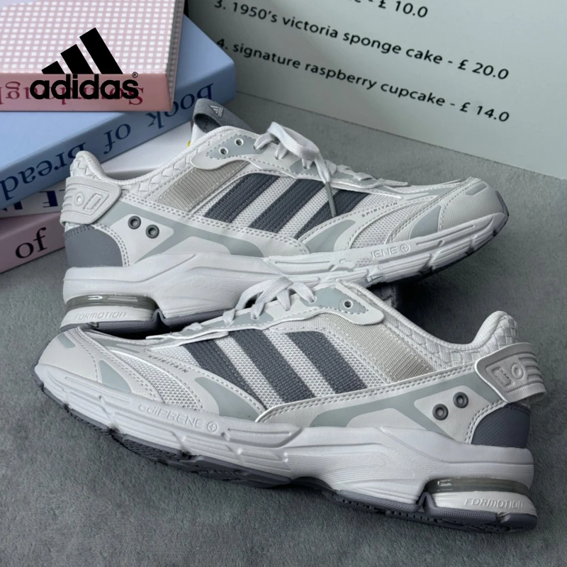 Adidas阿迪达斯男鞋春季款运动鞋灰色网面老爹鞋减震跑步鞋IE1890