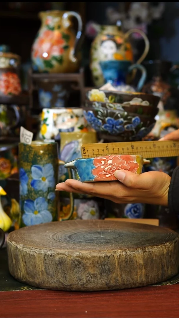 陶瓷197景德镇手工手绘釉下彩