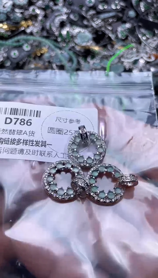 【闪购商品】翡翠颈饰未镶嵌D786多样性发其一