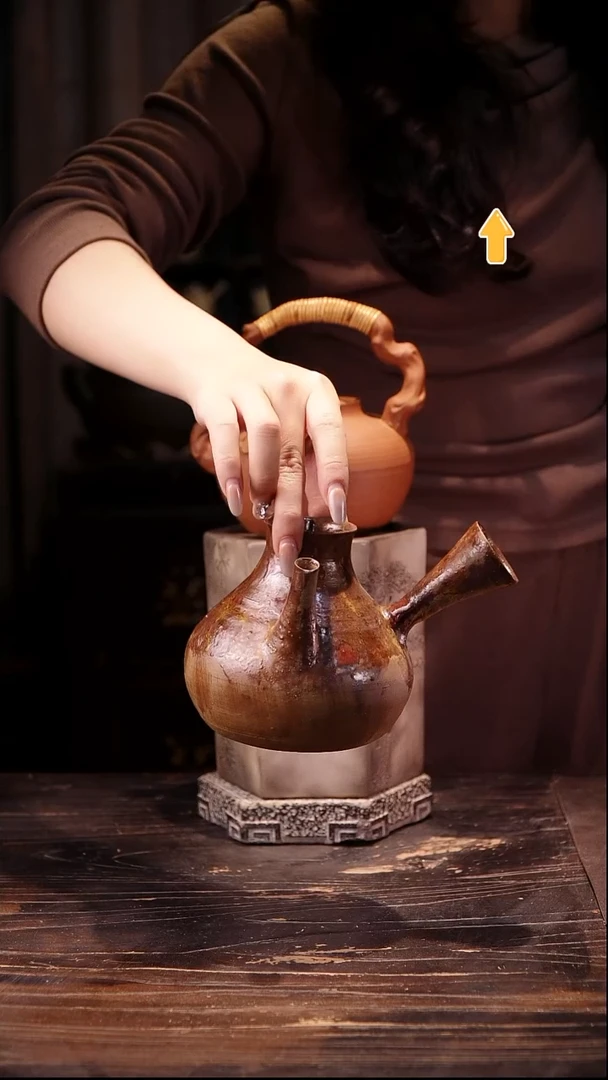 纯手工柴烧石矿侧把