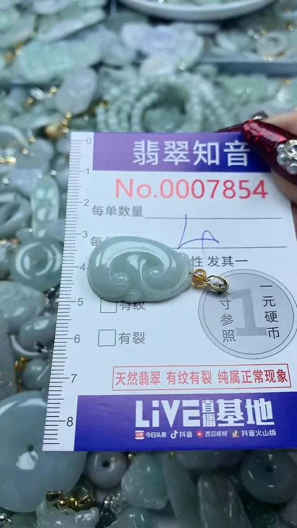 吊坠(不含链)未镶嵌翡翠7854