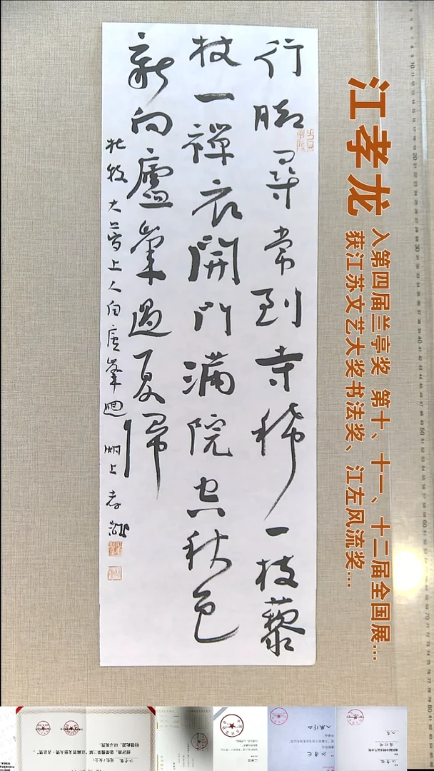 书法江孝龙书法福利23*69行