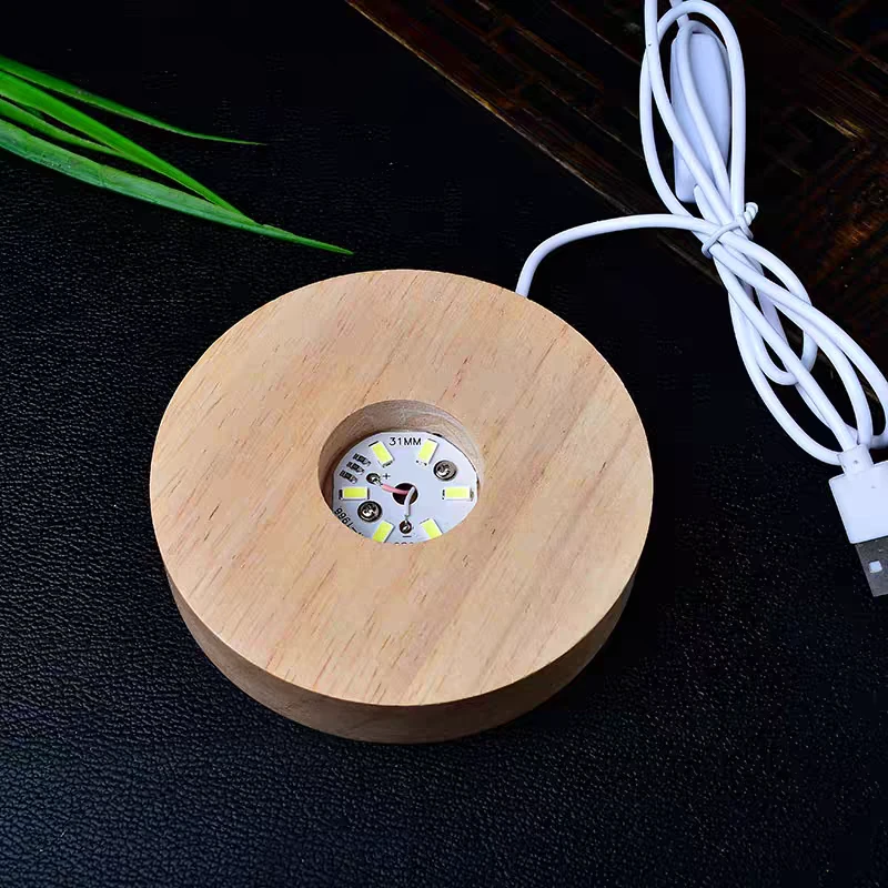 七彩变色发光底座