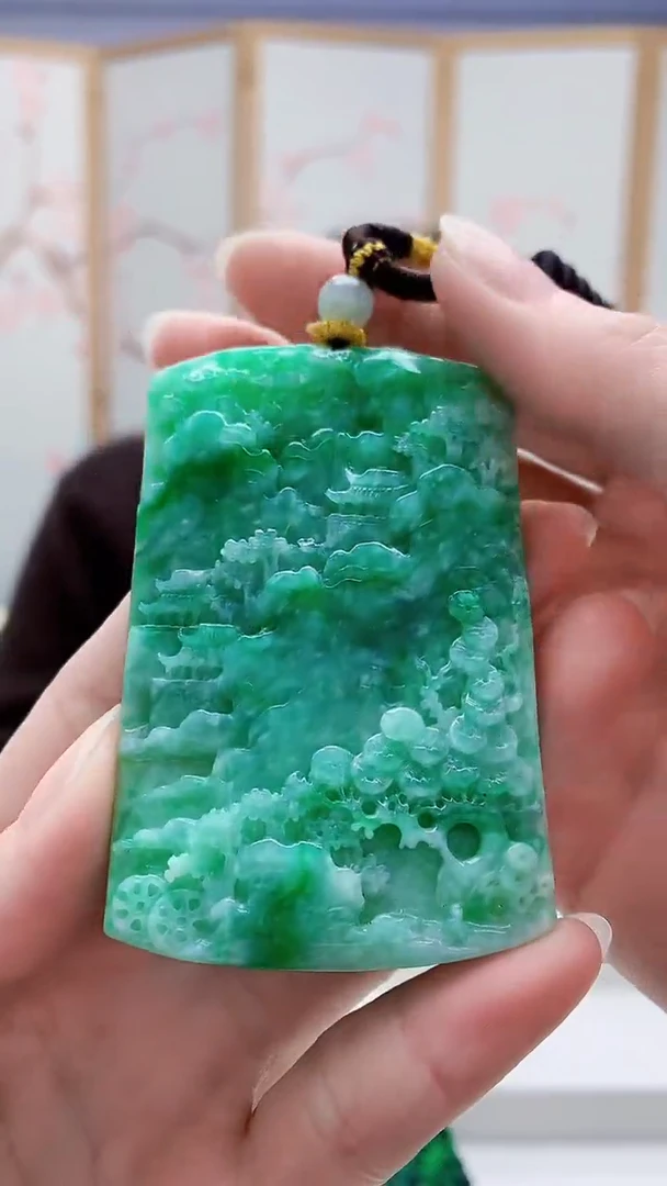 未镶嵌定制翡翠5145ry-毛货挂件63