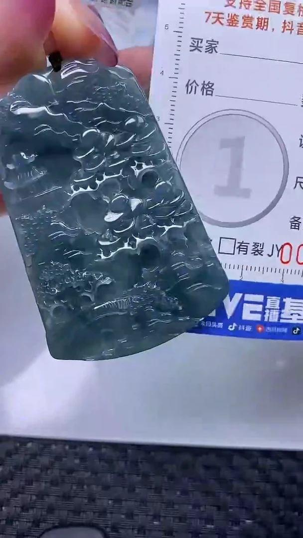 翡翠未镶嵌颈饰    9453