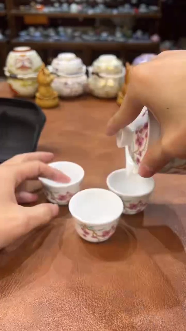 真的很便宜会开片的旅行茶具
