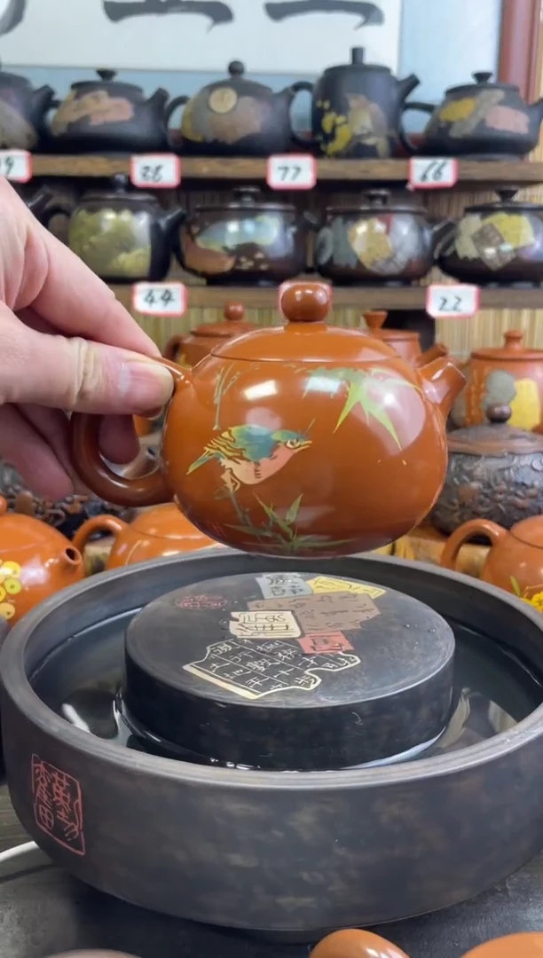 【闪购商品】壶建水紫陶复烧高亮光彩填壶