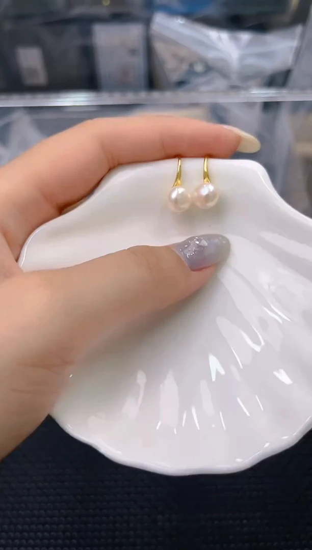 未镶嵌淡水珍珠耳饰ed1046