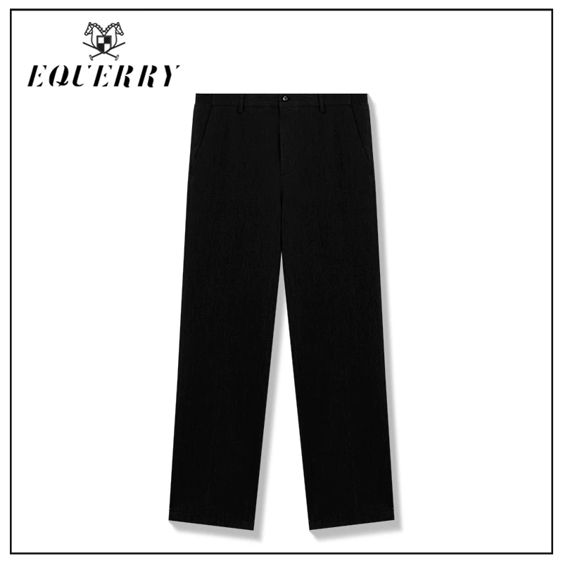 【EQUERRY】男装意大利黑标系列总裁限定款阔腿西裤-K571
