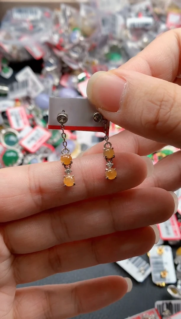 银S925镶嵌戒指翡翠天然A货缅甸翡翠