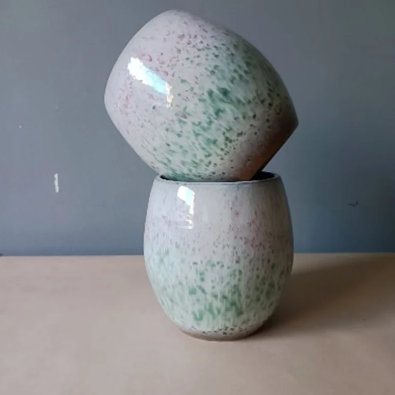 51#宜兴 陶瓷 紫砂花盆 三角梅 兰花 创意盆栽高度20cm 口径16cm