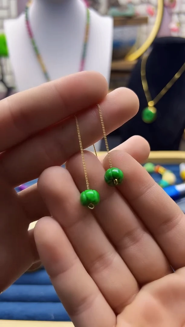 【闪购商品】翡翠颈饰14K金镶嵌E57