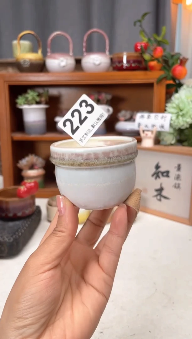 瓷片223知木小芳花盆编号