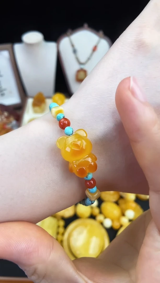 琥珀未镶嵌珠宝奇石柒月