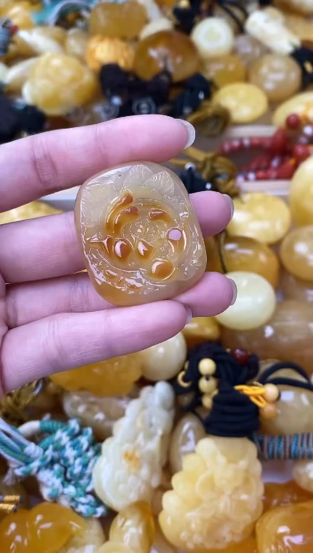 裸石琥珀未镶嵌天然琥珀蜜蜡
