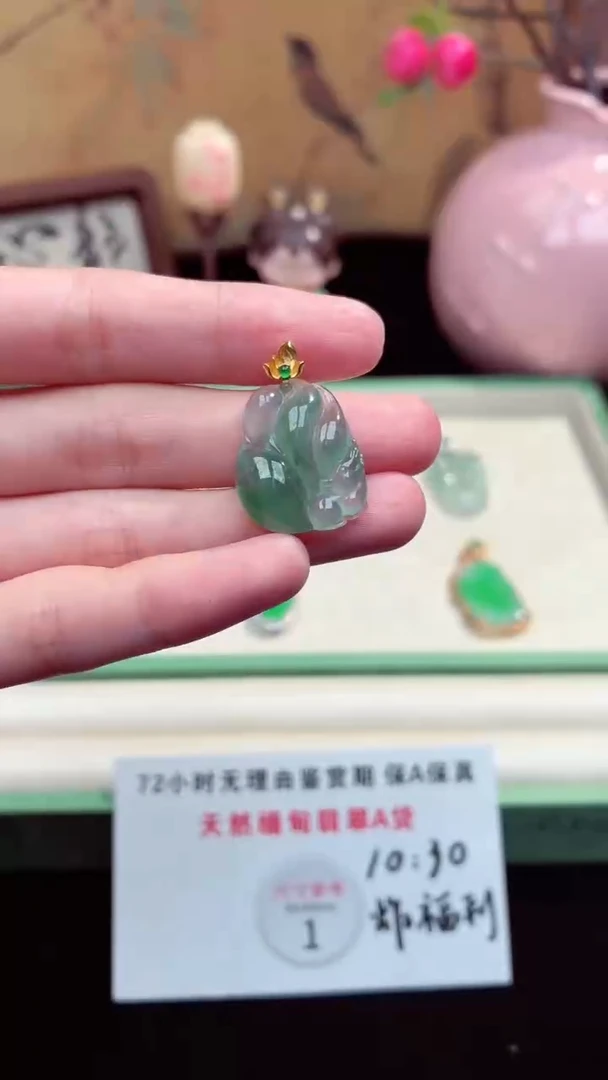 吊坠(赠链)未镶嵌翡翠翡翠吊坠49